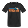 Telluride, Colorado Toddler T-Shirt - Retro Mountain Telluride Toddler Tee - black