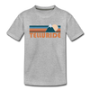 Telluride, Colorado Toddler T-Shirt - Retro Mountain Telluride Toddler Tee - heather gray