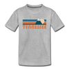 Tennessee Toddler T-Shirt - Retro Mountain Tennessee Toddler Tee - heather gray