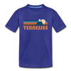 Tennessee Toddler T-Shirt - Retro Mountain Tennessee Toddler Tee - royal blue