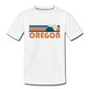 Oregon Toddler T-Shirt - Retro Mountain Oregon Toddler Tee - white