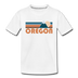 Oregon Toddler T-Shirt - Retro Mountain Oregon Toddler Tee - white