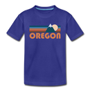 Oregon Toddler T-Shirt - Retro Mountain Oregon Toddler Tee - royal blue
