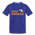 Oregon Toddler T-Shirt - Retro Mountain Oregon Toddler Tee - royal blue
