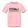 Oregon Toddler T-Shirt - Retro Mountain Oregon Toddler Tee