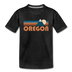 Oregon Toddler T-Shirt - Retro Mountain Oregon Toddler Tee - charcoal gray