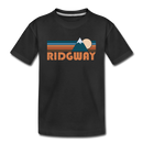 Ridgway, Colorado Toddler T-Shirt - Retro Mountain Ridgway Toddler Tee - black