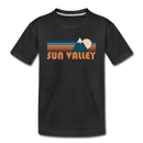 Sun Valley, Idaho Toddler T-Shirt - Retro Mountain Sun Valley Toddler Tee - black