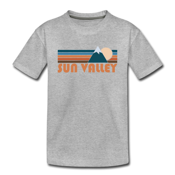 Sun Valley, Idaho Toddler T-Shirt - Retro Mountain Sun Valley Toddler Tee - heather gray