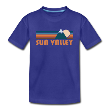 Sun Valley, Idaho Toddler T-Shirt - Retro Mountain Sun Valley Toddler Tee - royal blue