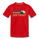 Sun Valley, Idaho Toddler T-Shirt - Retro Mountain Sun Valley Toddler Tee - red