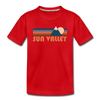 Sun Valley, Idaho Toddler T-Shirt - Retro Mountain Sun Valley Toddler Tee - red