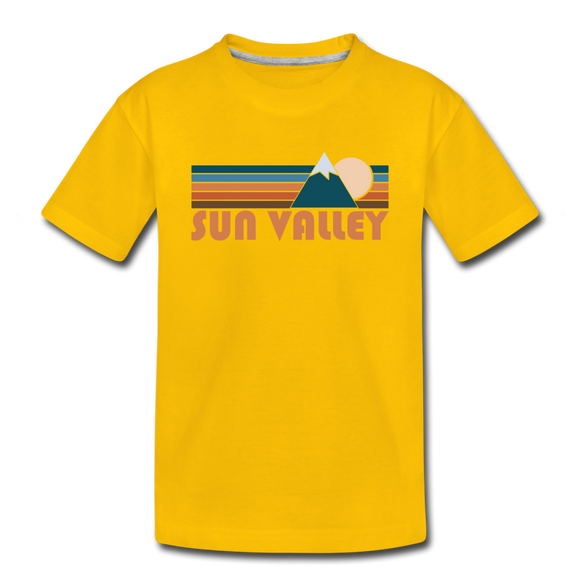 Sun Valley, Idaho Toddler T-Shirt - Retro Mountain Sun Valley Toddler Tee - sun yellow