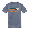 Sun Valley, Idaho Toddler T-Shirt - Retro Mountain Sun Valley Toddler Tee - heather blue