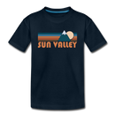 Sun Valley, Idaho Toddler T-Shirt - Retro Mountain Sun Valley Toddler Tee - deep navy