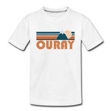 Ouray, Colorado Toddler T-Shirt - Retro Mountain Ouray Toddler Tee - white