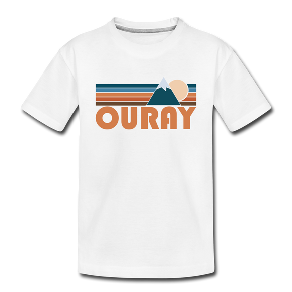 Ouray, Colorado Toddler T-Shirt - Retro Mountain Ouray Toddler Tee - white