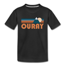 Ouray, Colorado Toddler T-Shirt - Retro Mountain Ouray Toddler Tee - black