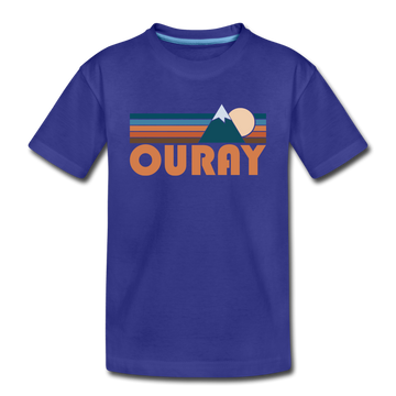 Ouray, Colorado Toddler T-Shirt - Retro Mountain Ouray Toddler Tee - royal blue