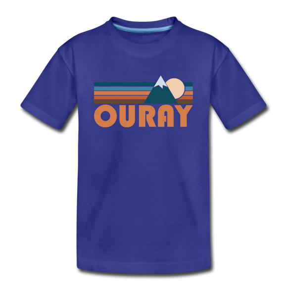 Ouray, Colorado Toddler T-Shirt - Retro Mountain Ouray Toddler Tee - royal blue