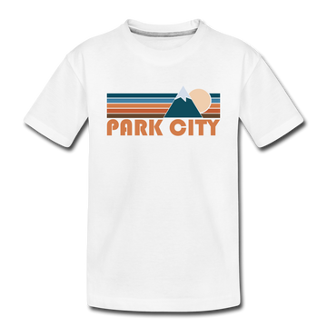 Park City, Utah Toddler T-Shirt - Retro Mountain Park City Toddler Tee - white