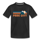 Park City, Utah Toddler T-Shirt - Retro Mountain Park City Toddler Tee - black