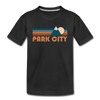 Park City, Utah Toddler T-Shirt - Retro Mountain Park City Toddler Tee - black