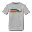 Park City, Utah Toddler T-Shirt - Retro Mountain Park City Toddler Tee - heather gray