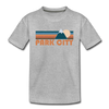 Park City, Utah Toddler T-Shirt - Retro Mountain Park City Toddler Tee - heather gray