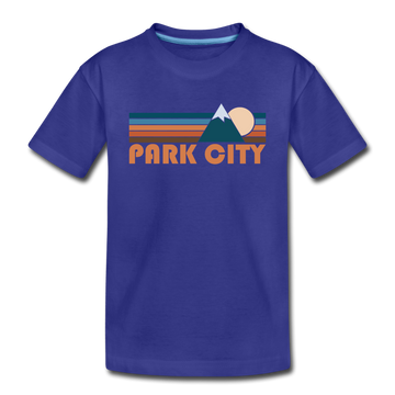 Park City, Utah Toddler T-Shirt - Retro Mountain Park City Toddler Tee - royal blue