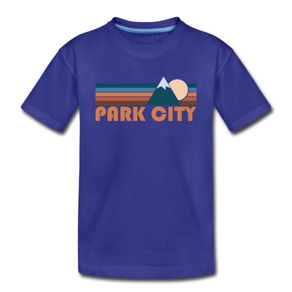 Park City, Utah Toddler T-Shirt - Retro Mountain Park City Toddler Tee - royal blue