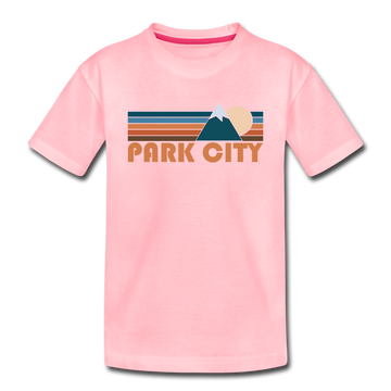 Park City, Utah Toddler T-Shirt - Retro Mountain Park City Toddler Tee - pink