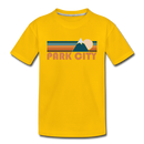 Park City, Utah Toddler T-Shirt - Retro Mountain Park City Toddler Tee - sun yellow