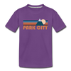 Park City, Utah Toddler T-Shirt - Retro Mountain Park City Toddler Tee - purple