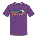 Park City, Utah Toddler T-Shirt - Retro Mountain Park City Toddler Tee - purple