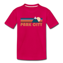Park City, Utah Toddler T-Shirt - Retro Mountain Park City Toddler Tee - dark pink