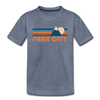 Park City, Utah Toddler T-Shirt - Retro Mountain Park City Toddler Tee - heather blue