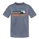 Park City, Utah Toddler T-Shirt - Retro Mountain Park City Toddler Tee - heather blue