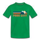 Park City, Utah Toddler T-Shirt - Retro Mountain Park City Toddler Tee - kelly green