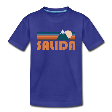 Salida, Colorado Toddler T-Shirt - Retro Mountain Salida Toddler Tee - royal blue