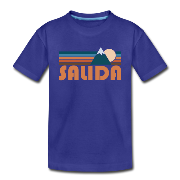 Salida, Colorado Toddler T-Shirt - Retro Mountain Salida Toddler Tee - royal blue