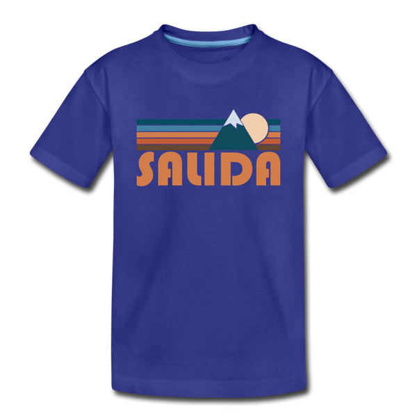 Salida, Colorado Toddler T-Shirt - Retro Mountain Salida Toddler Tee - royal blue