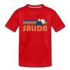 Salida, Colorado Toddler T-Shirt - Retro Mountain Salida Toddler Tee - red