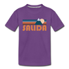 Salida, Colorado Toddler T-Shirt - Retro Mountain Salida Toddler Tee - purple