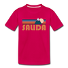 Salida, Colorado Toddler T-Shirt - Retro Mountain Salida Toddler Tee - dark pink
