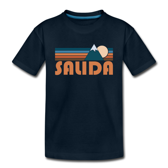 Salida, Colorado Toddler T-Shirt - Retro Mountain Salida Toddler Tee - deep navy