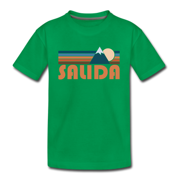 Salida, Colorado Toddler T-Shirt - Retro Mountain Salida Toddler Tee - kelly green
