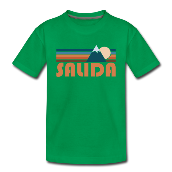 Salida, Colorado Toddler T-Shirt - Retro Mountain Salida Toddler Tee - kelly green