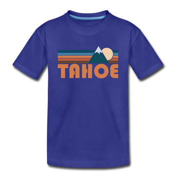 Tahoe, California Toddler T-Shirt - Retro Mountain Tahoe Toddler Tee - royal blue