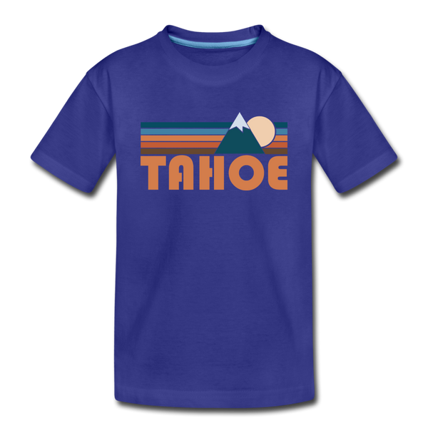 Tahoe, California Toddler T-Shirt - Retro Mountain Tahoe Toddler Tee - royal blue